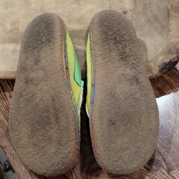 Evelo Tezoo rainbow loafers lime green suede feel size EU 40 7 TO 7.5 Mens main image 10